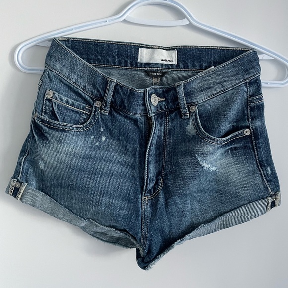 Garage Retro High Waisted Denim Size 0 Shorts - Picture 2 of 5